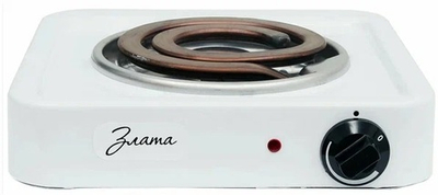 Плита электрическая настольная ЗЛАТА 114Т, белый