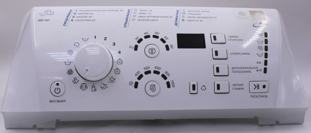 Модуль индикации стиральной машины с вертикальной загрузкой Hotpoint-Ariston ARTF 1047