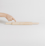 Деревянная скалка для раскатывания теста из сибирского кедра 45х4,5 см. RP6