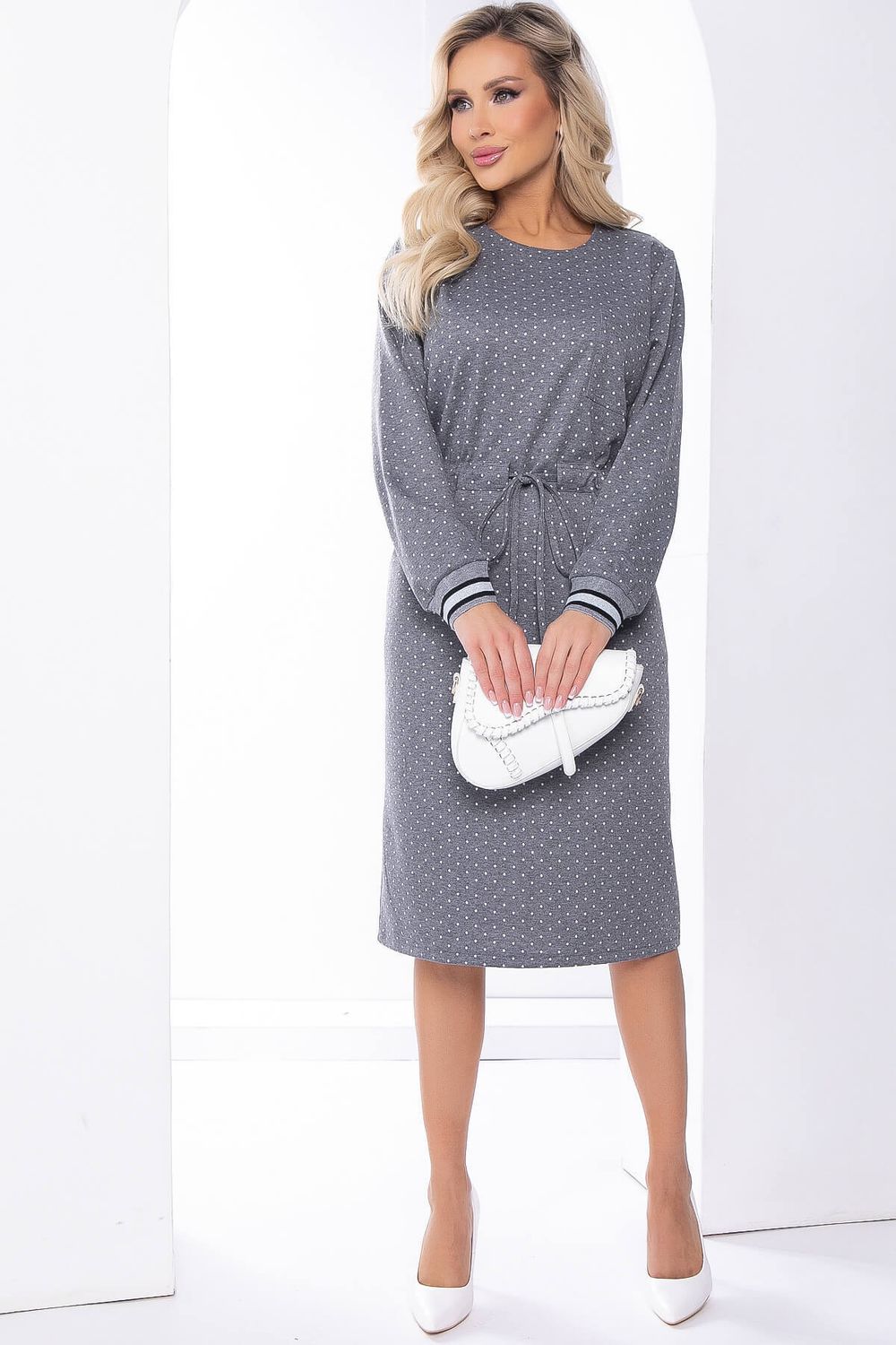 Платье "Верона" (грей) П8165 LT Collection (Акция)