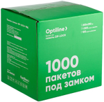 Пакет ПВД с замком Zip Lock Optiline, 200х250 мм, 100 штук в упаковке