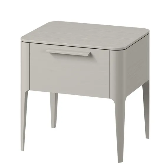Тумба прикроватная Type oak 1 ящик (серо-бежевый)