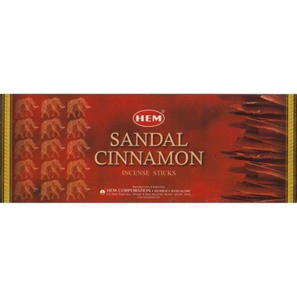 HEM Sandal Cinnamon шестигранник Благовоние Сандал Корица