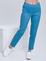 Брюки медицинские лазурно-голубого цвета