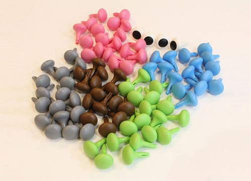 STEM Колышки большие. Набор цветов № 2. 64 штуки, 6 цветов.