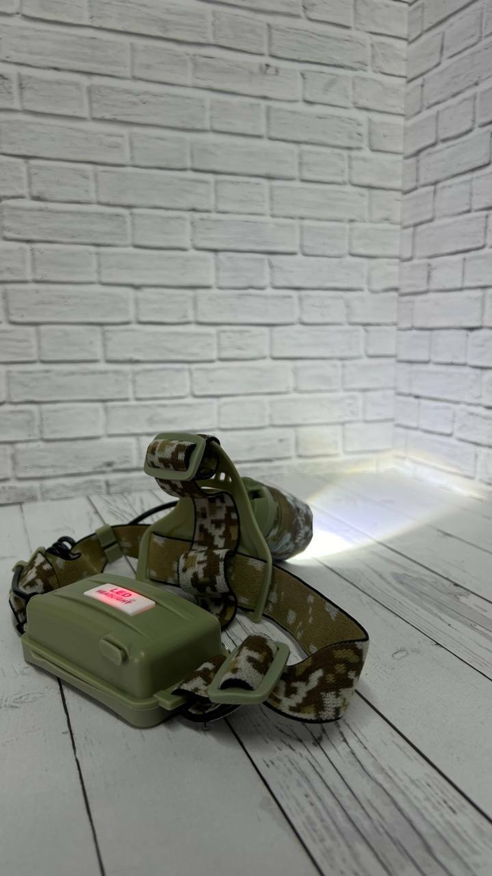 Фонарь налобный камуфлированный HT-736