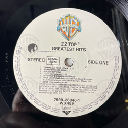 Винтажная виниловая пластинка LP ZZ Top Greatest Hits (Германия 1992)