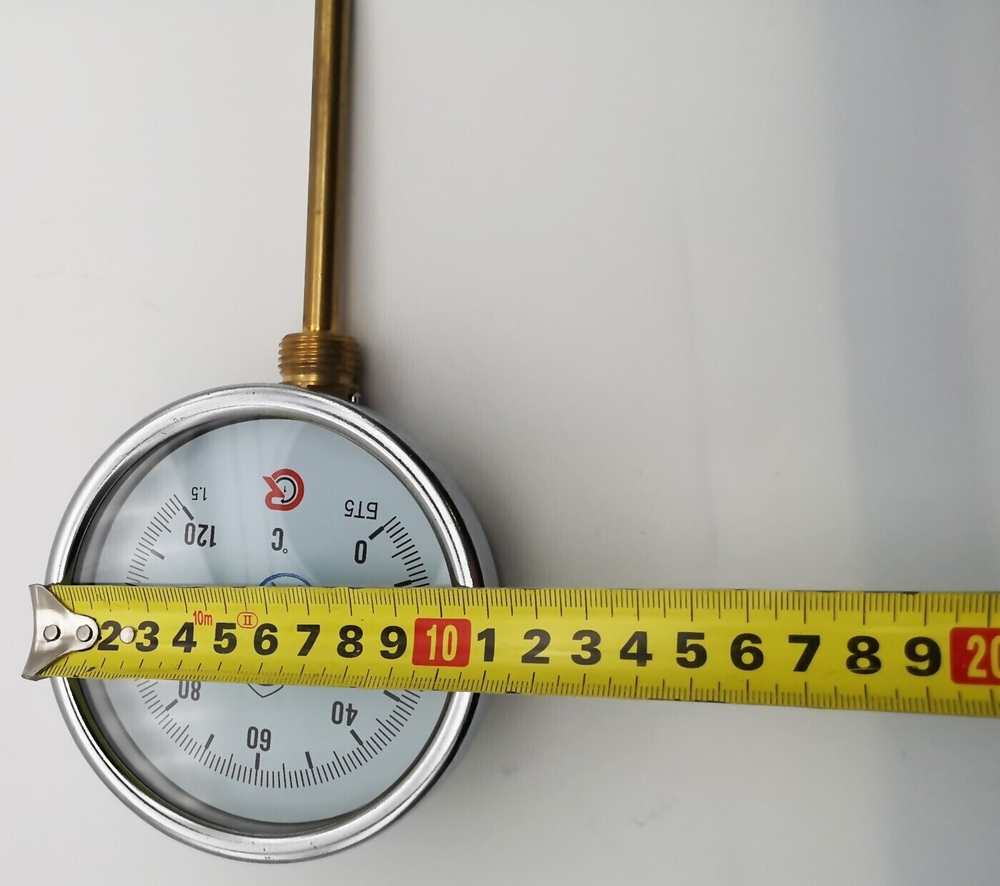 Термометр биметаллический БТ-52.211 (0+120) G1/2, 100мм 1.5 радиальный