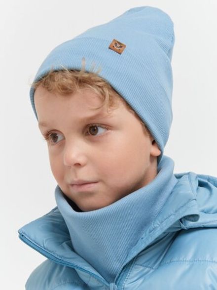 Шапка и снуд трикотажные двухслойные "Ниагара"