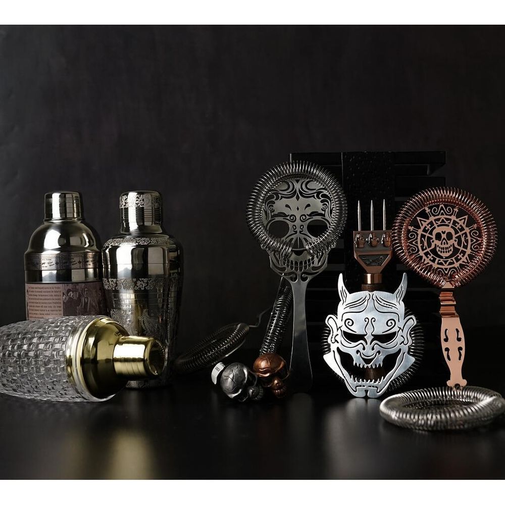 Стрейнер барный нерж. 22,3 см d 9,5 см Череп Skull B'Guys P.L.- Barbossa