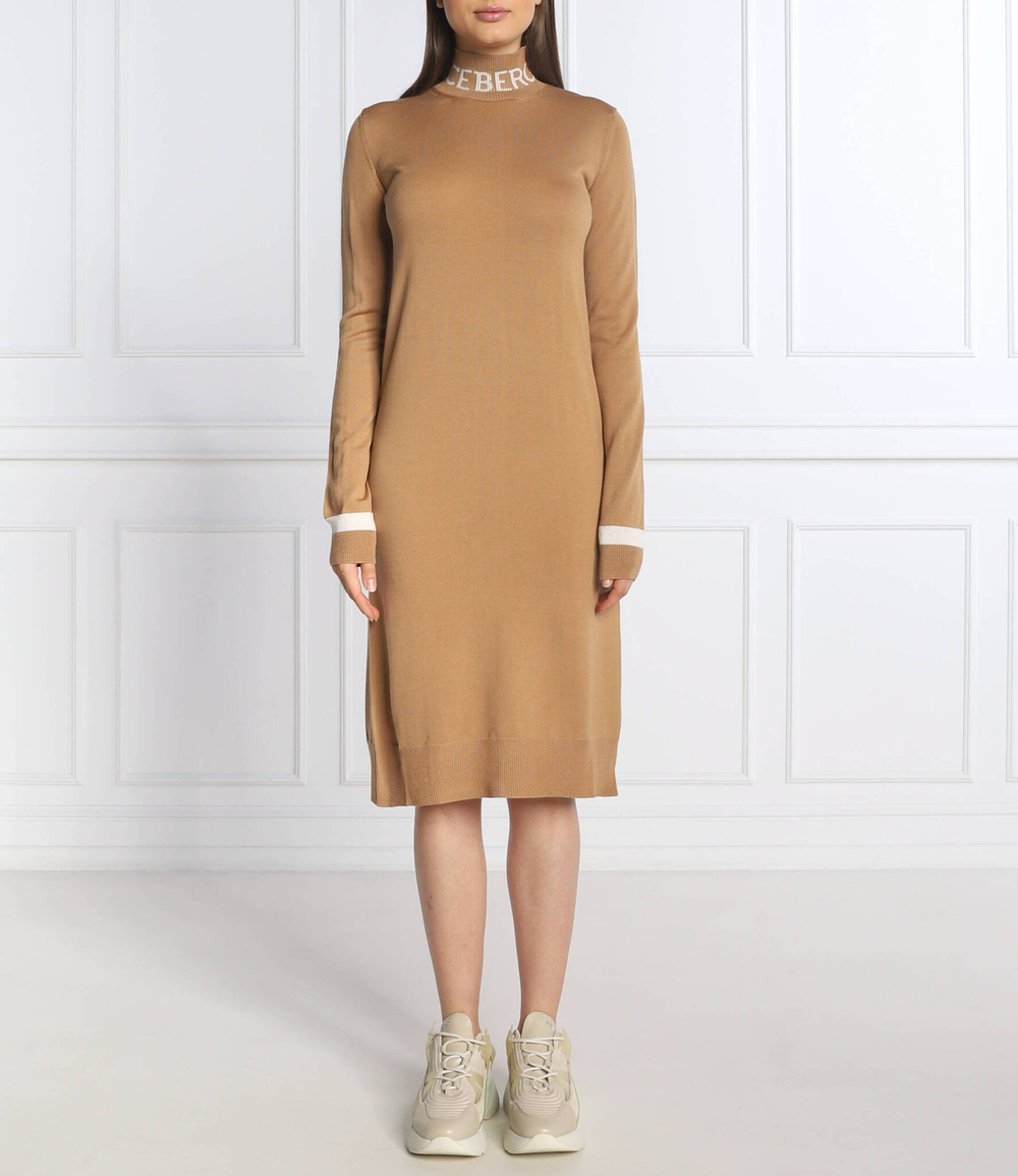 хлопковое платье Iceberg - светло-коричневый(225 I2P AH04 7008)