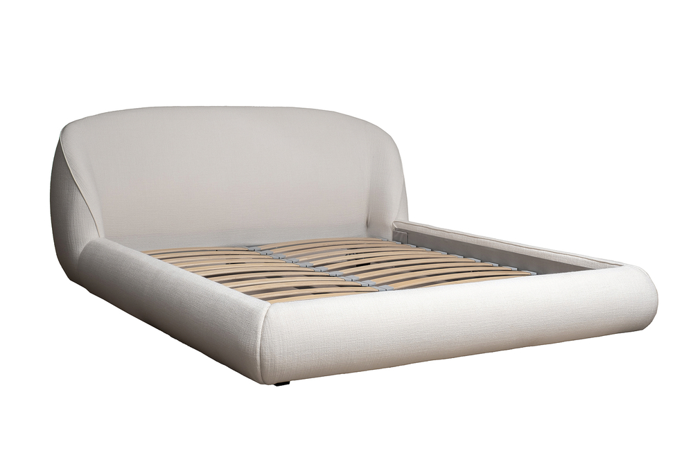 Кровать Garda Decor Палаццо (Palazzo) 160 без мех.рогожка св.бежевая Norton-SVBEG 198*240*90 см