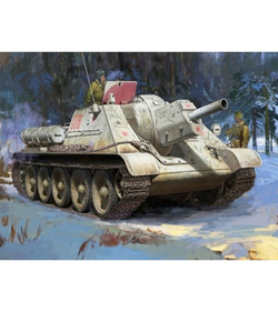Сборная модель ZVEZDA Советский истребитель танков Су-122, 1/35