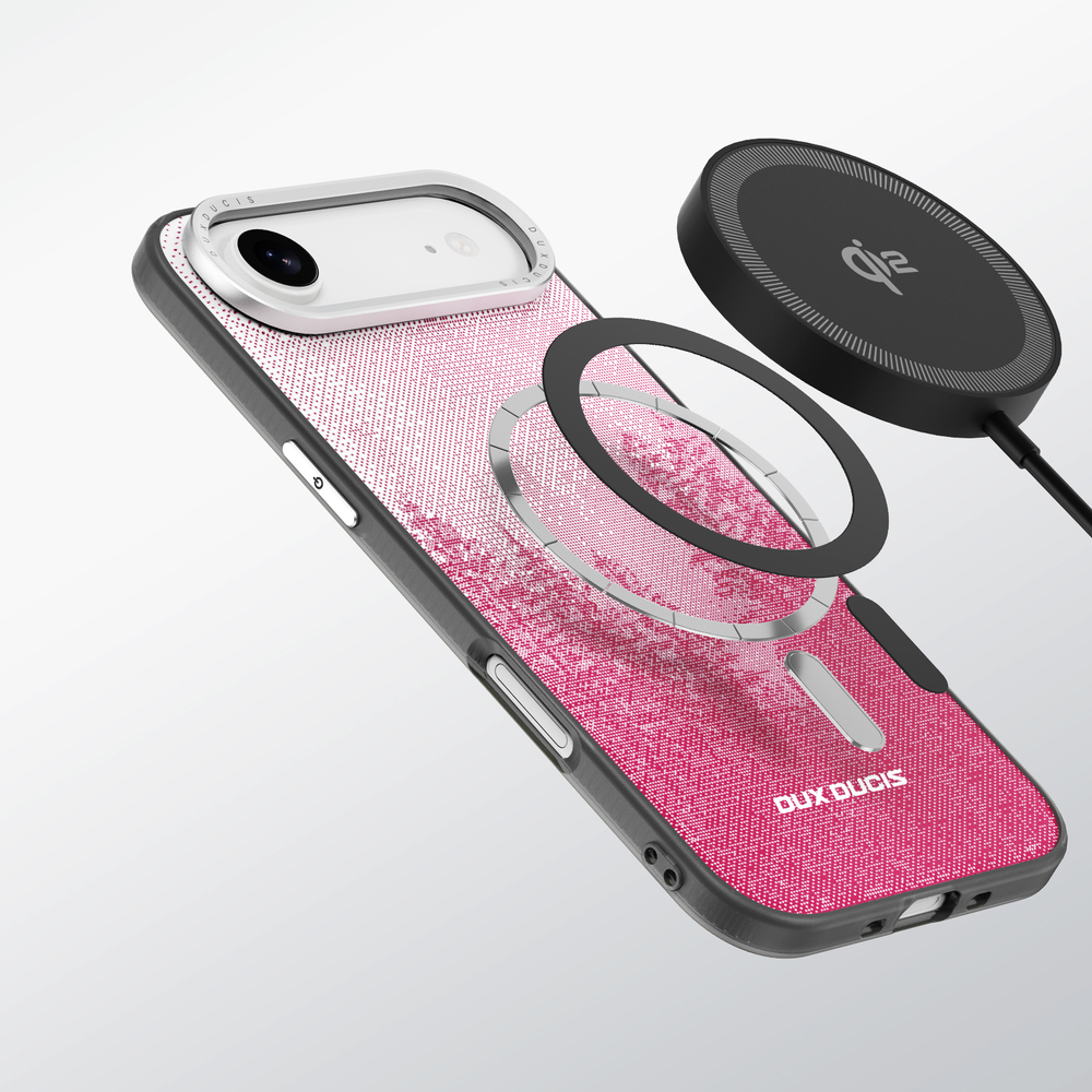 Чехол с MagSafe красного цвета для iPhone Air, серия Moro Series Magnetic от Dux Ducis