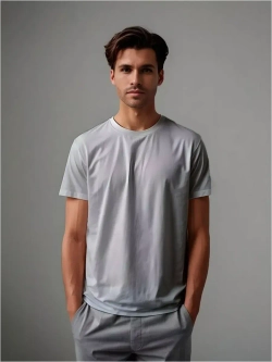 Футболка однотонная базовая хлопок унисекс Баракаттекс