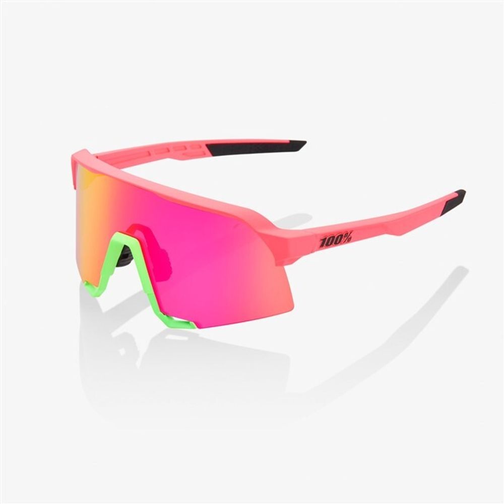 Очки спортивные 100% S3 Matte Washed Out Neon Pink / Purple Multilayer Mirror Lens (61034-262-01)