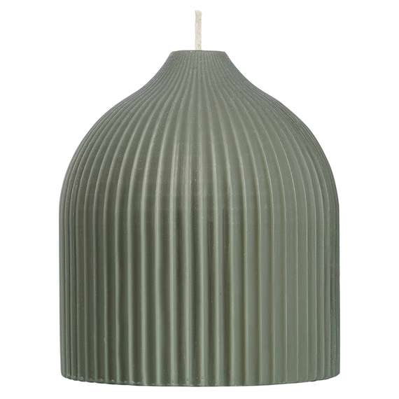 Свеча декоративная цвета шалфея Edge, 10,5см