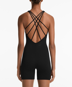 Oysho Короткий комбинезон Comfortlux, черный