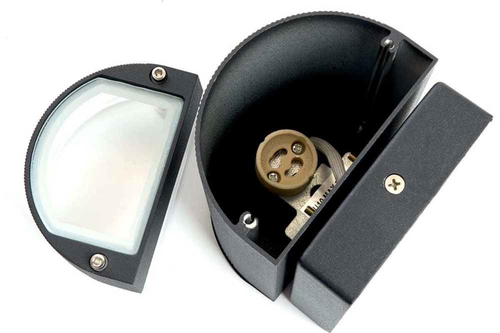 Светильник архитектурный DH1701, на стену вверх, GU10 230V, черный Feron