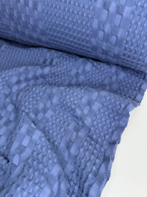 Шелковистая вафля цвет индиго