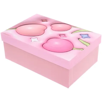 Коробка подарочная «Тюльпаны» 21*14*8 см