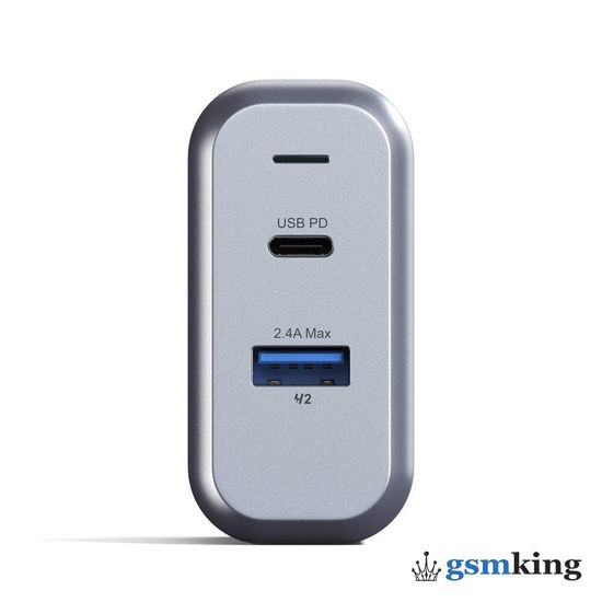 Satechi 30W Dual-Port Wall Charger Space Gray ST-MCCAM-EU