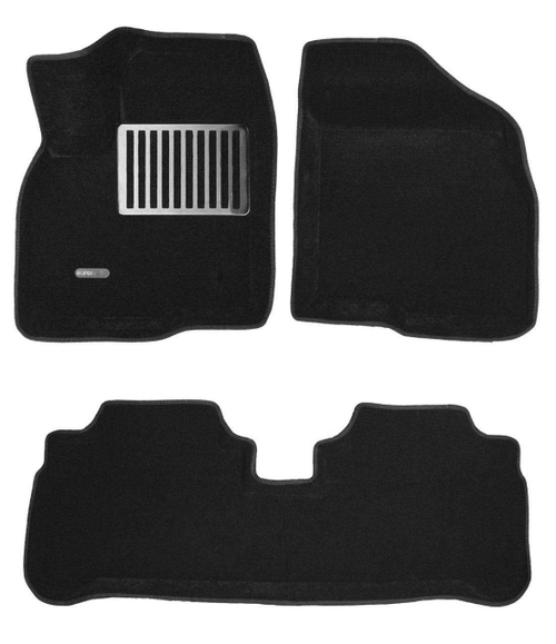 Коврики салона для CHEVROLET Malibu (2018-) Euromat 3D Lux черные. Арт. EM3D-001500