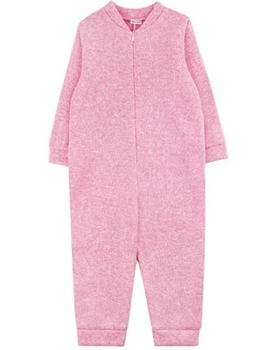 Комбинезон розовый, флис 884600502 р.80-86 (Юлла)