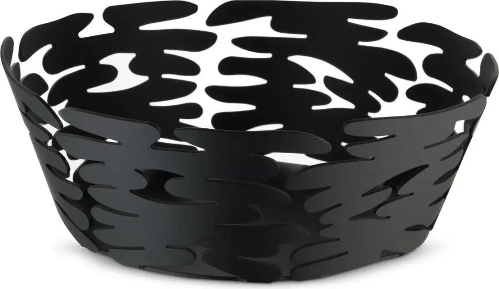 Alessi Корзина Barket 18x6,5 см черная