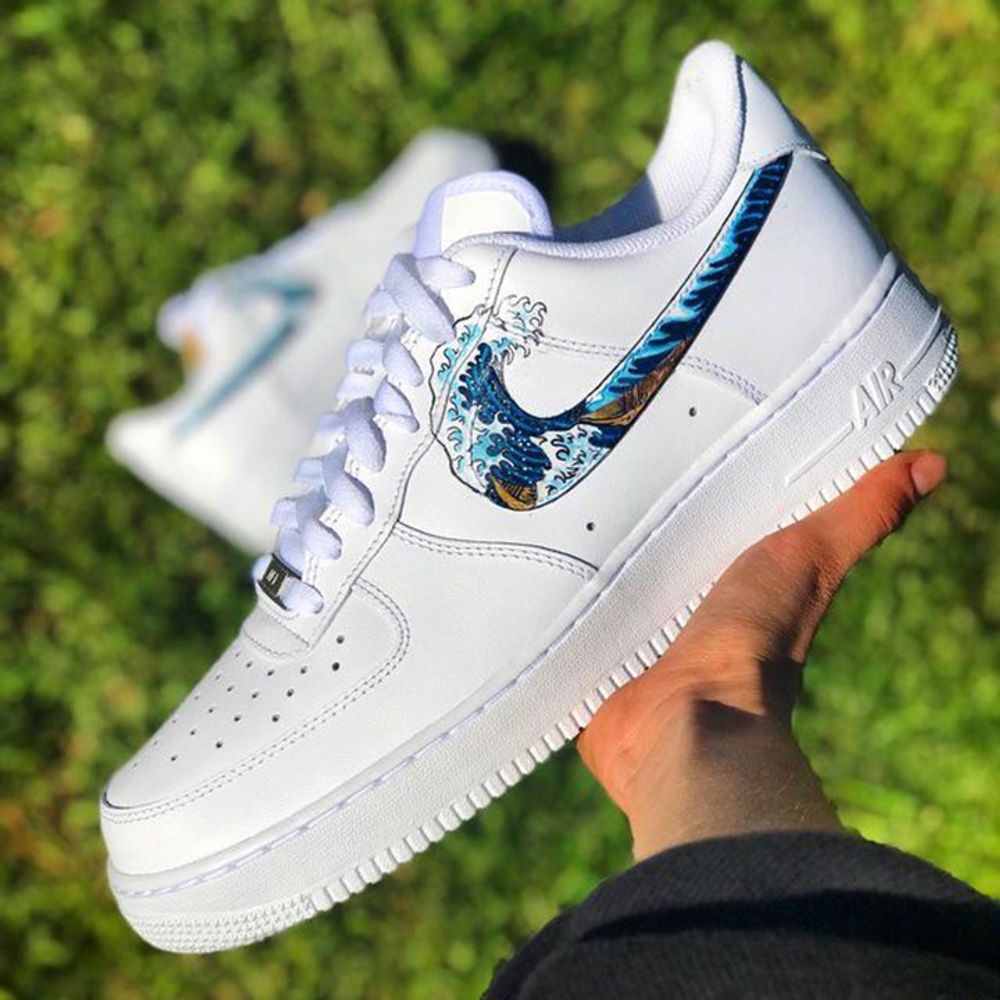 Nike Air Force 1 07 //  The Great Wave off Kanagawa (mini)