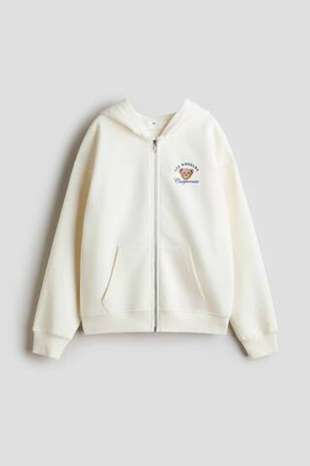 H&M Толстовка с принтом, кремовый