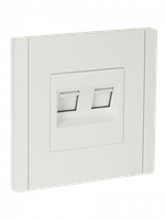 FORTE&PIANO Розетка компьютерная двойная RJ45 кат.5E FP233 белый IEK
