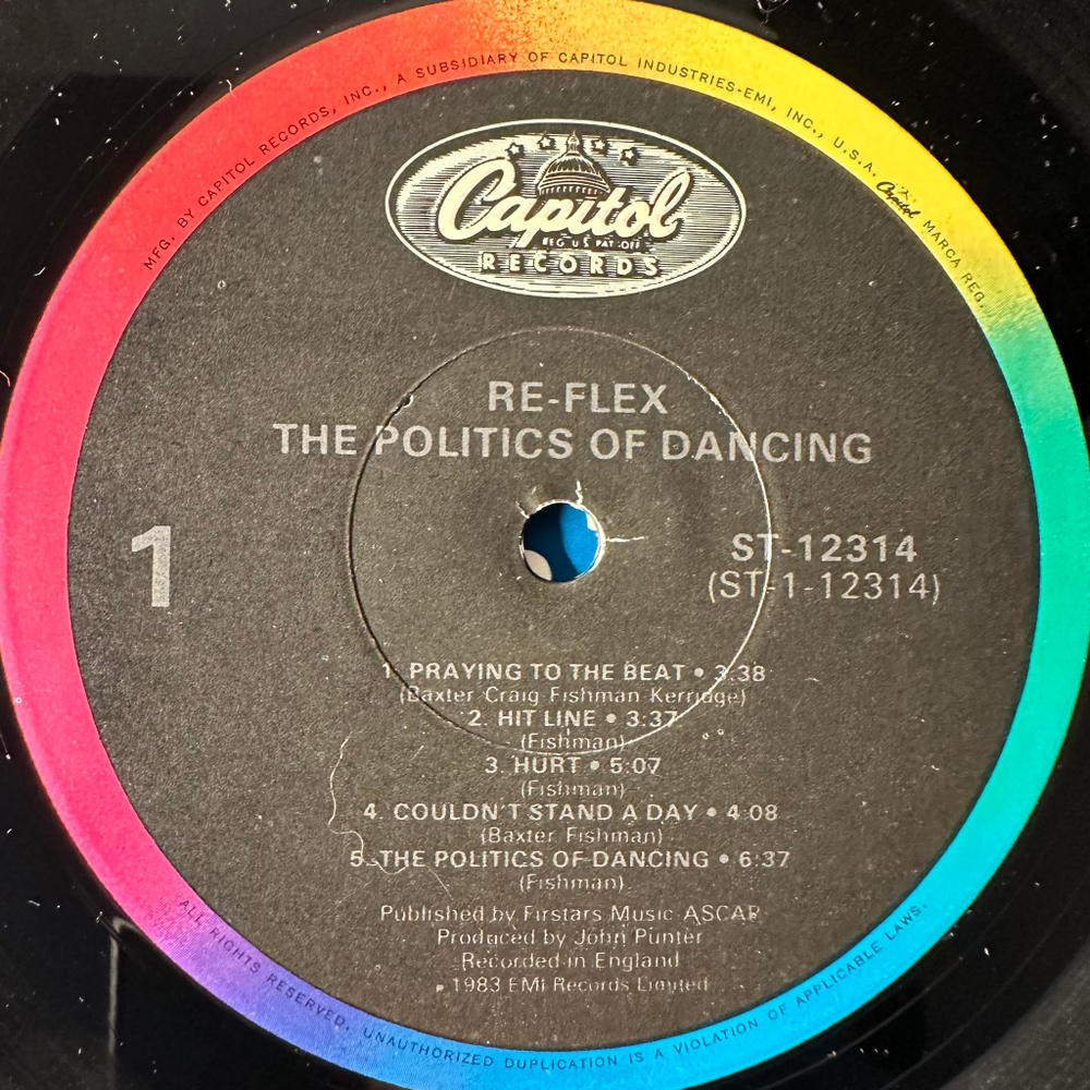 Re-Flex - The Politics Of Dancing (США 1983г.)
