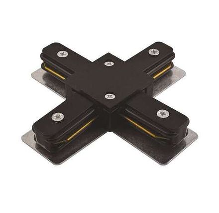 Коннектор X-образный PTR CX-BL накладной/подвесной шинопровод черн. Pro JazzWay 5010871