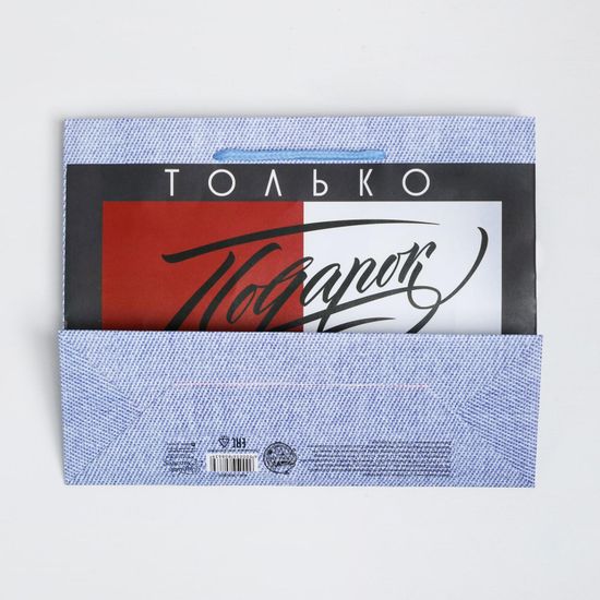 Пакет ламинированный горизонтальный «Подарок», MS 23 × 18 × 10 см