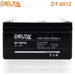 Аккумуляторная батарея Delta DT 6012 (6V / 1.2Ah)