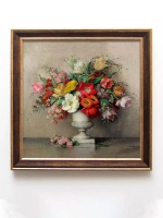 Картины на стену интерьерная на холсте 4 шт, 23*23 см