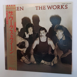 Винтажная виниловая пластинка LP Queen The Works (Japan 1984) (Obi, Poster, Sticker)