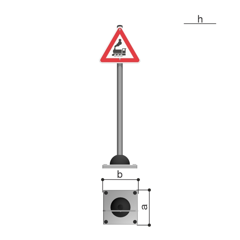 Дорожный знак "Железнодорожный переезд" Romana 057.96.00-03