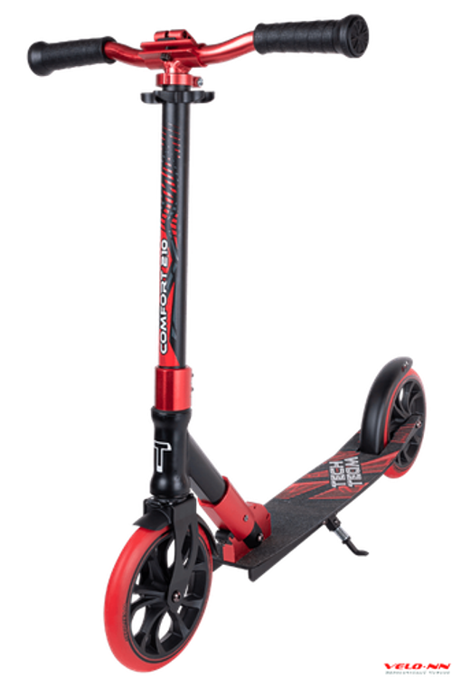 Самокат Tech Team  COMFORT 210R 2022 черный/красный