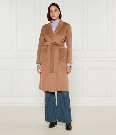 Хлопковое пальто Marella - коричневый(30160512)