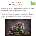 Воск ароматический, ОГУРЕЦ И РОЗА, насыпной в гранулах с фитилем / свеча в гранулах