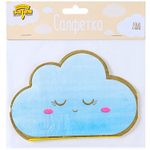 Салфетки «Детские грезы. Облако» в голубом цвете, 33 см, 6 шт