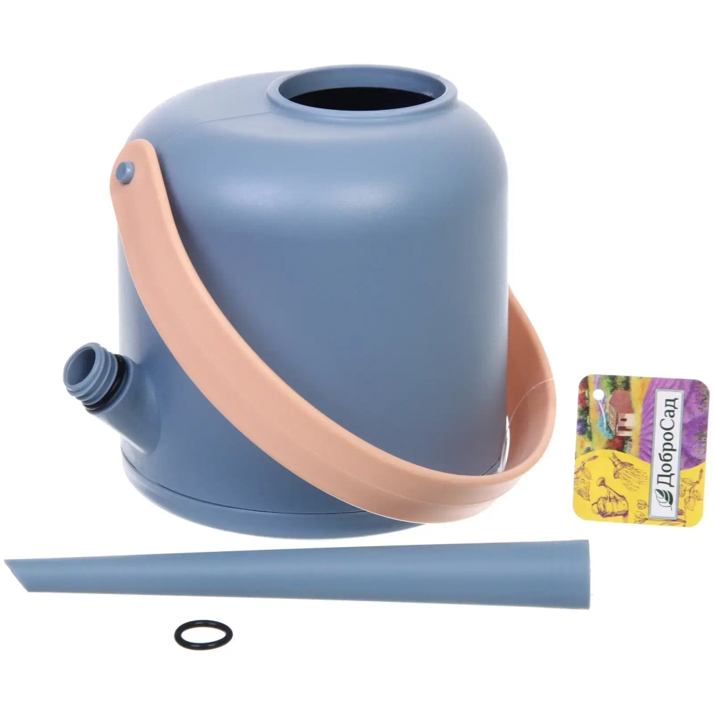 Лейка для растений 1,7л «Barron Falls» с прикорневым поливом, светло-серый ДоброСад