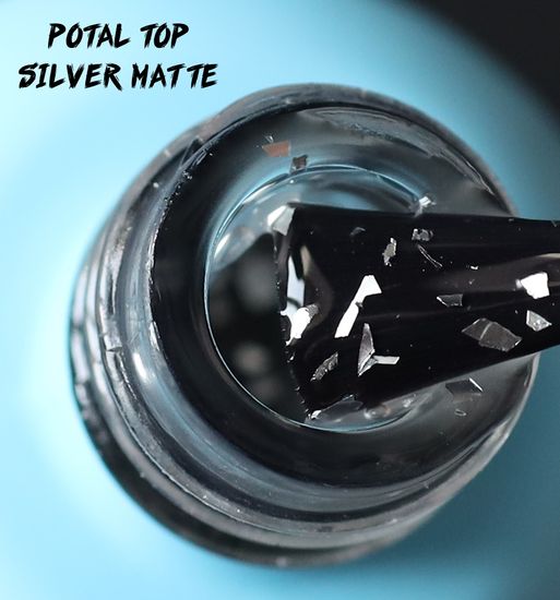 Матовый топ без липкого слоя ENIGMA Potal Silver Matte 15 мл. Cеребро
