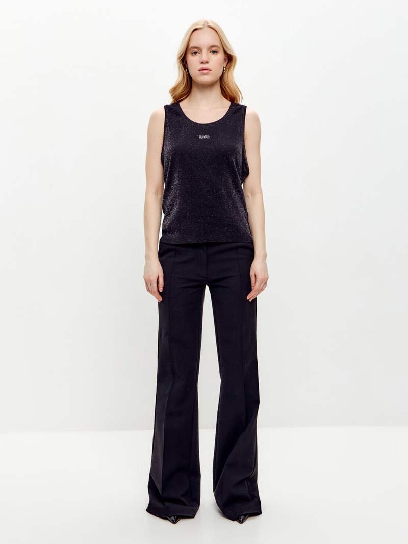 Майка из тонкого трикотажа с блеском