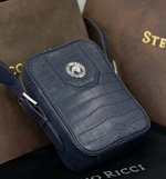 Сумка-мессенджер из кожи крокодила Stefano Ricci