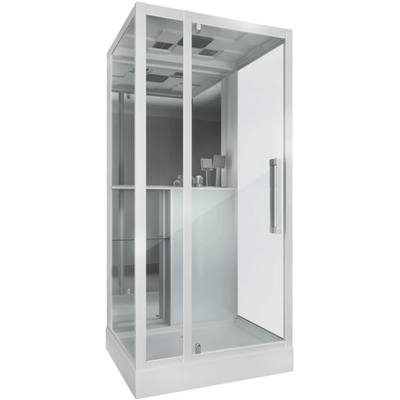 Душевая кабина Grossman Style GR161 (90x90x215) дверь распашная,5 мест