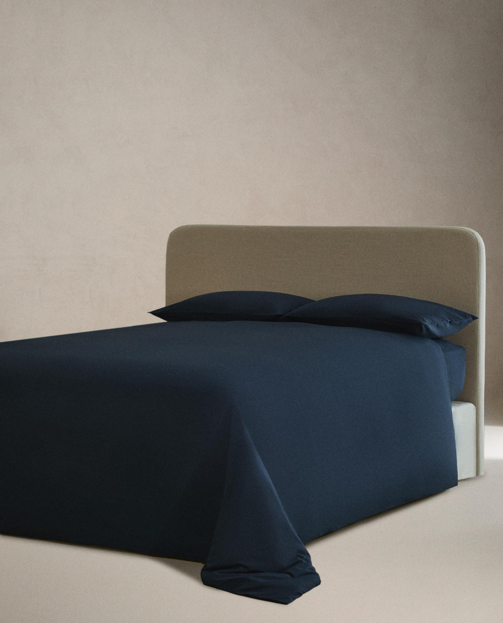 Простыня на резинке Zara Home перкаль, хлопок 100%, однотонный, 2100/900