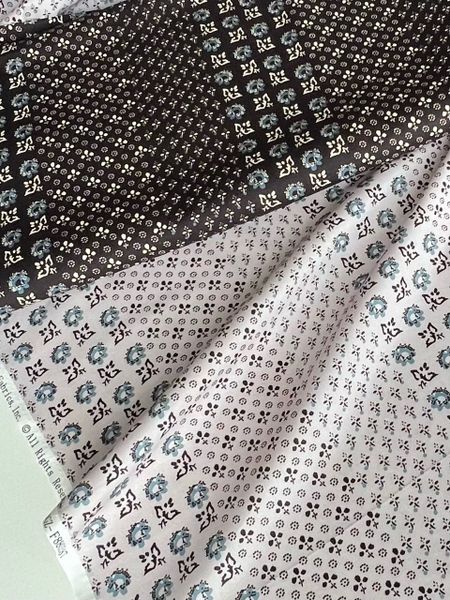 ЭТНО НАБИВКА НА ЧЕРОМ, ИМИТАЦИЯ, ПОЛОСКИ - 100% хлопок 6